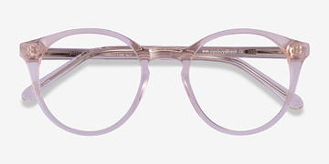 Clear Pink Latta -  Acetate Eyeglasses