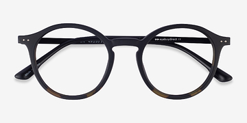 Black Tortoise Piston -  Plastic Eyeglasses