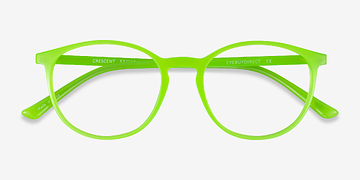 Green Crescent -  Plastic Eyeglasses