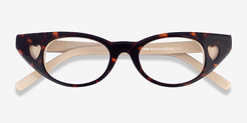 Tortoise Beige Cora -  Acetate Eyeglasses