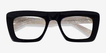Dark Green White Planetary -  Acetate Eyeglasses
