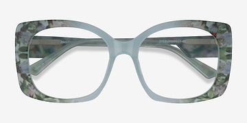 Green Floral Green Amaryllis -  Acetate Eyeglasses