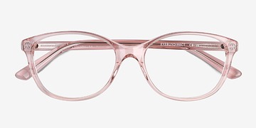 Clear Pink Piper -  Acetate Eyeglasses