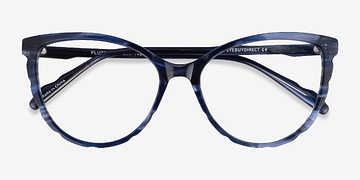 Blue Floral Flutter -  Acetate Eyeglasses