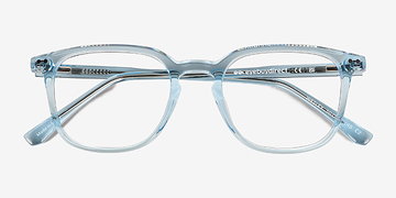 Clear Blue Wesley -  Acetate Eyeglasses