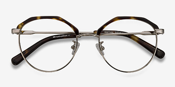Tortoise Festival -  Vintage Acetate, Metal Eyeglasses
