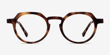 Matte Tortoise Phantasm -  Vintage Metal Eyeglasses