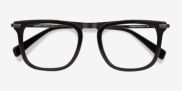 Black Kompa -  Acetate, Metal Eyeglasses