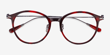 Red Tortoise Colette -  Lightweight Metal Eyeglasses