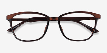 Coffee Traverse -  Lightweight Acetate, Metal Eyeglasses