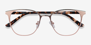 Rose Gold Azimut -  Acetate, Metal Eyeglasses
