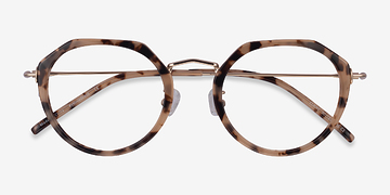 Ivory Tortoise Claire -  Metal Eyeglasses