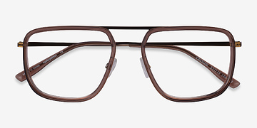 Brown Bronze Cassian -  Metal Eyeglasses