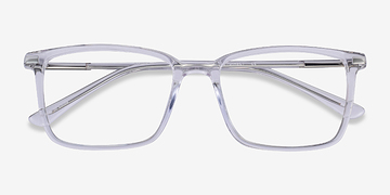 Clear Button -  Metal Eyeglasses