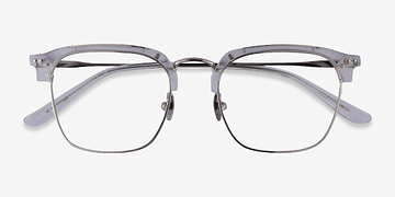 Clear Silver Concerto -  Metal Eyeglasses