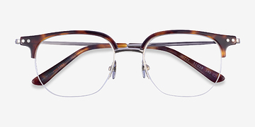 Tortoise Silver Witty -  Metal Eyeglasses