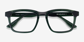 Clear Green Silver Fraser -  Metal Eyeglasses