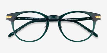 Green &Gold Hathaway -  Metal Eyeglasses