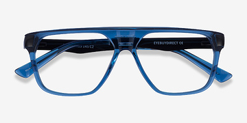Blue Black Hub -  Metal Eyeglasses