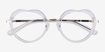 Crystal Clear Everafter -  Metal Eyeglasses