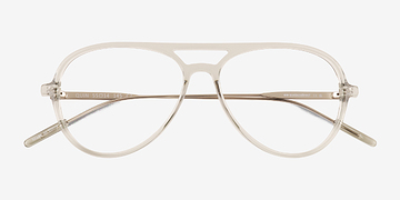 Clear Green Quin -  Metal Eyeglasses