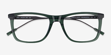 Clear Green Zach -  Metal Eyeglasses