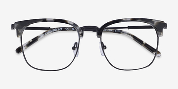 Gray Tortoise Bespoke -  Metal Eyeglasses