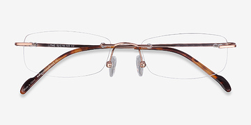 Rose Gold Lithe -  Lightweight Metal Eyeglasses