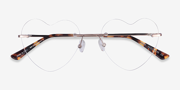 Rose Gold Love -  Metal Eyeglasses