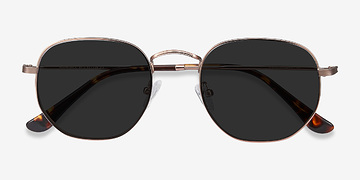 Rose Gold Boardwalk -  Metal Sunglasses