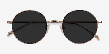 Rose Gold Sun Synapse -  Metal Sunglasses