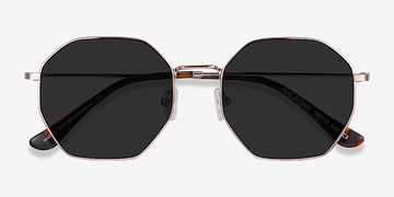 Rose Gold Sun Octave -  Metal Sunglasses