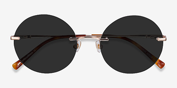 Rose Gold Chorus -  Metal Sunglasses