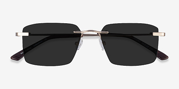Matte Gold Invent -  Metal Sunglasses