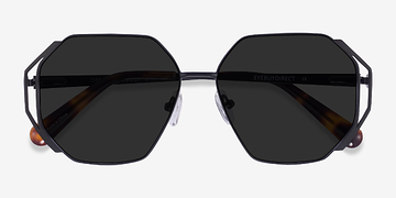 Matte Black Obscura -  Metal Sunglasses
