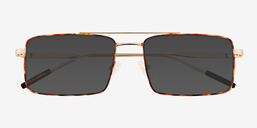 Tortoise Gold Dylan -  Metal Sunglasses