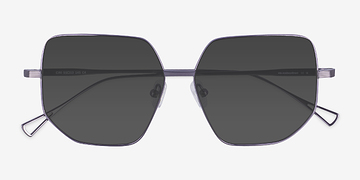 Purple Ciri -  Titanium Sunglasses