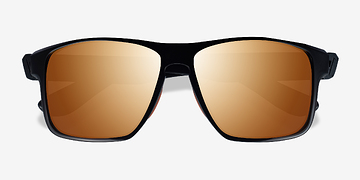 Black Orange Running -  Plastic Sunglasses