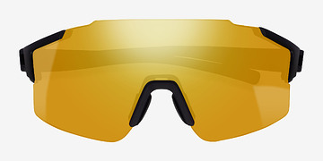 Black Combat -  Plastic Sunglasses