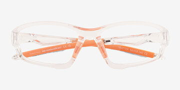 Clear Orange Matter -  Plastic Eyeglasses