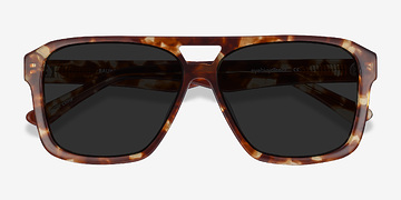 Havana Tortoise Bauhaus -  Vintage Acetate Sunglasses