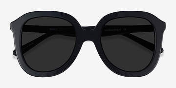 Black Wendy -  Vintage Acetate Sunglasses