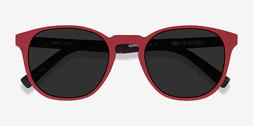 Crimson & Warm Tortoise Dune -  Plastic Sunglasses