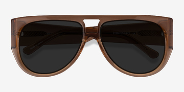 Clear Brown Southwest -  Acetate Sunglasses