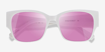 White Myla -  Acetate Sunglasses