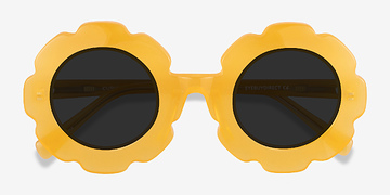Clear Yellow Curious -  Acetate Sunglasses