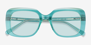 Crystal Green Cilla -  Acetate Sunglasses