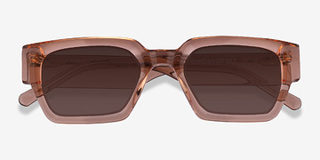 Translusant Peach Pomade -  Acetate Sunglasses