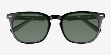 Shinny Black Moonglade -  Plastic Sunglasses