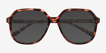 Tortoise Azure -  Plastic Sunglasses